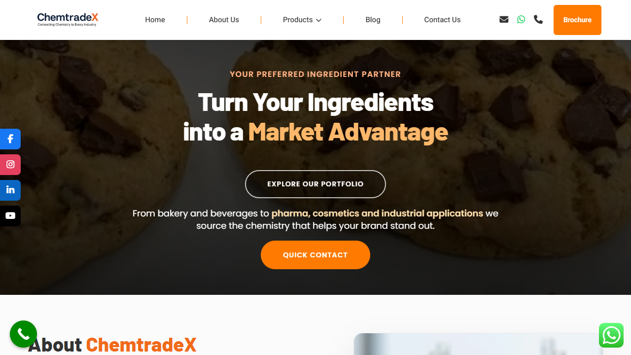 ChemtradeX website preview
