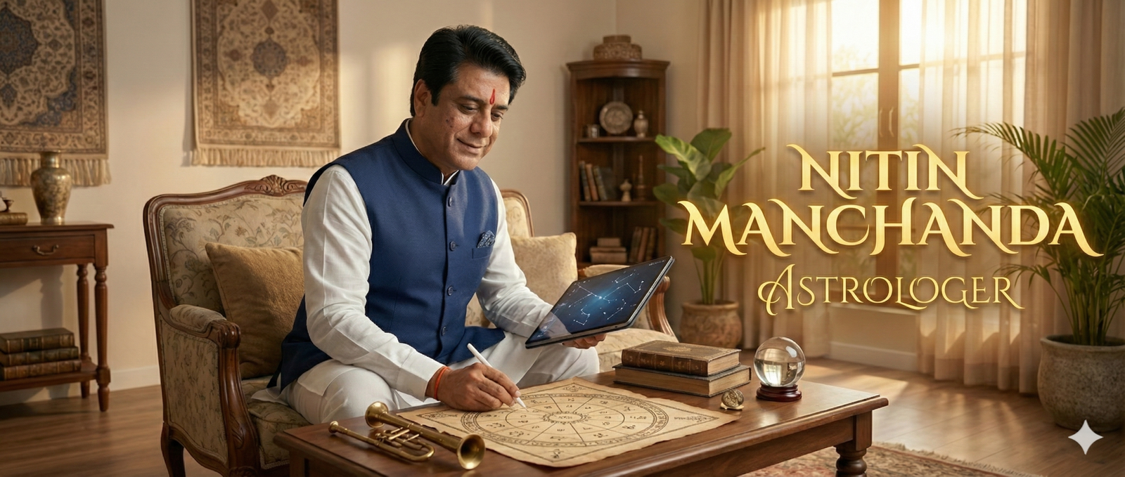 Nitin Manchanda astrologer website preview